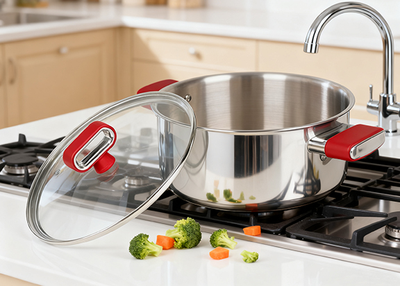 Olla de acero inoxidable