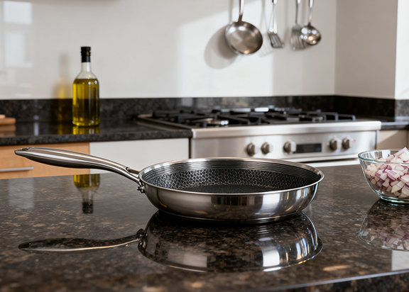 Sartén para parrilla de acero inoxidable